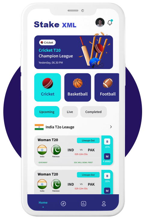 Stake XML Fantasy Cricket App Preview